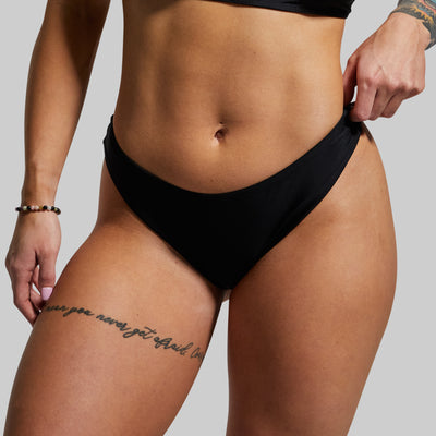 Sun Seeker Cheeky Thong (Black)