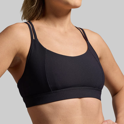 Lotus Sports Bra (Black)