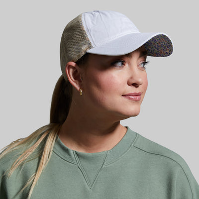 Relax Hat (White/Floral)