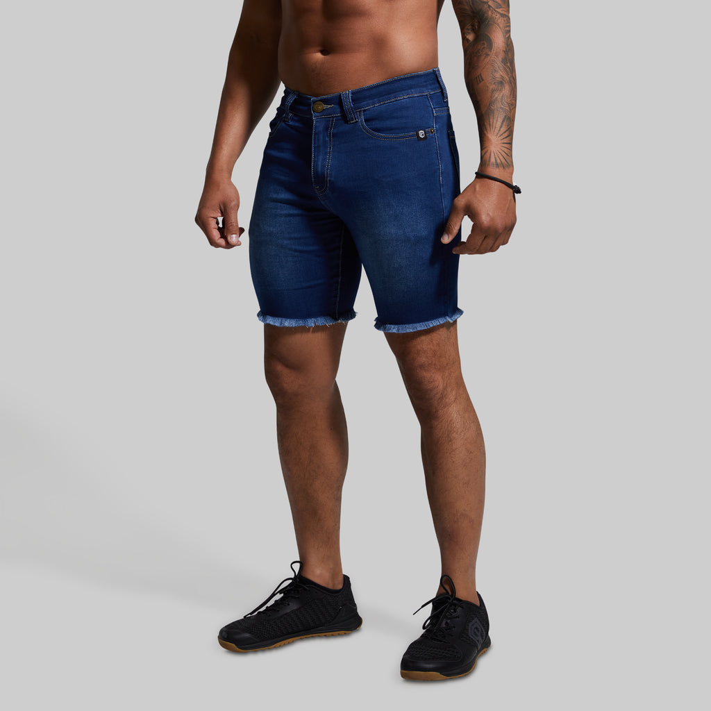 Born Primitive | Men's Jorts | Jorts for Guys | Men's Workout Jeans Shorts | Fitness Apparel | Mens Flex Stretchy Jorts, 5X-Large