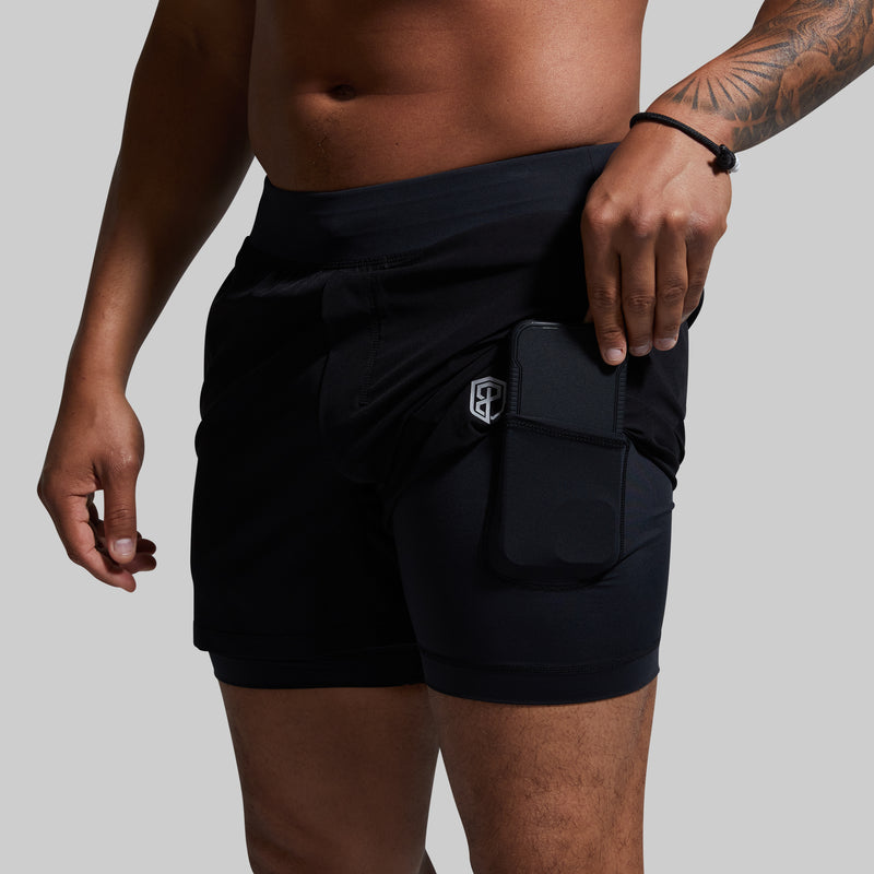 Versatile Short w/ Compression 5" (Black)