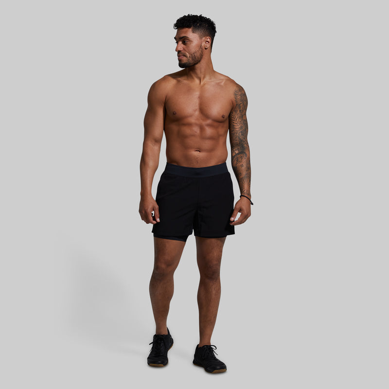 Versatile Short w/ Compression 5" (Black)