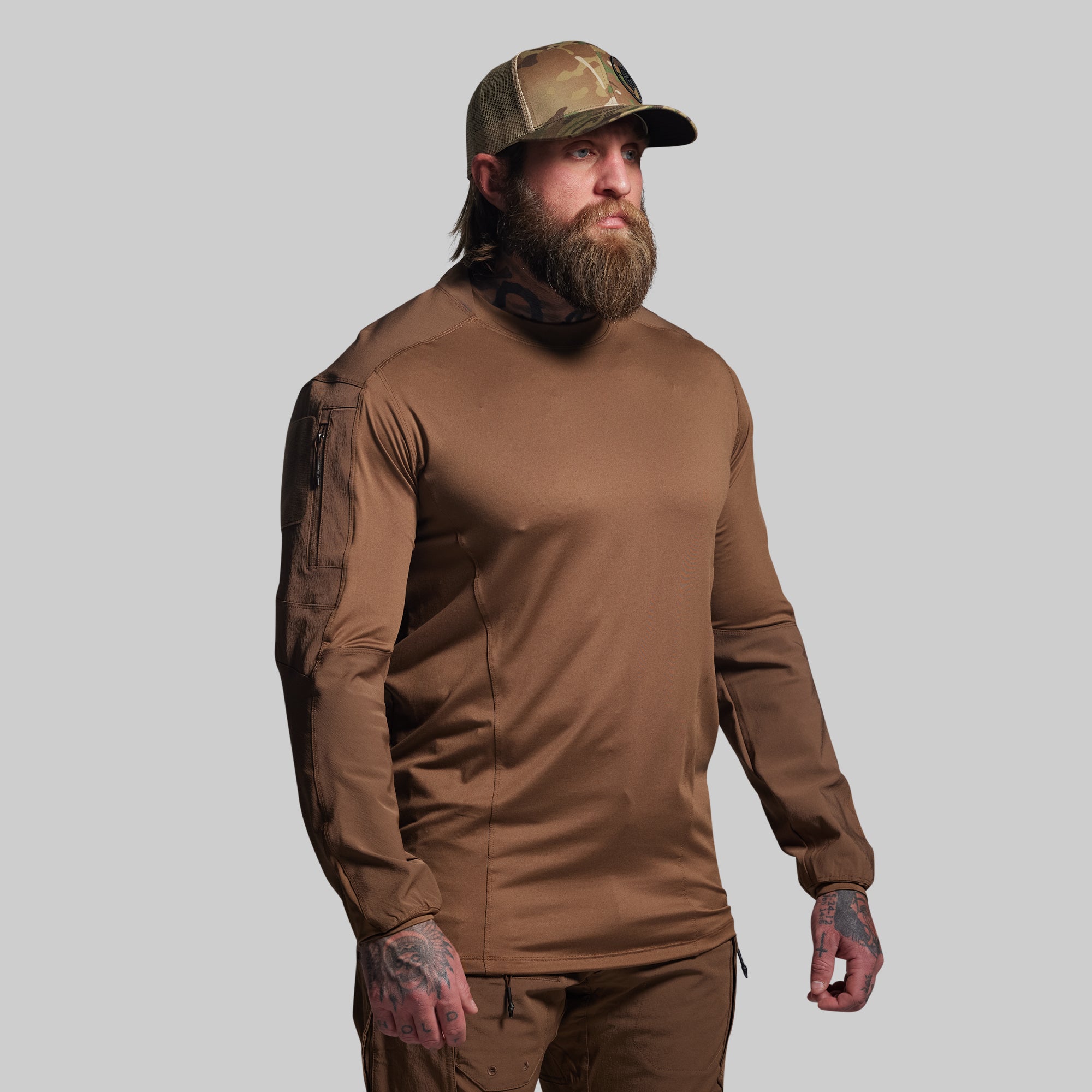 Long Sleeve Op Top (Coyote Brown) – Born Primitive