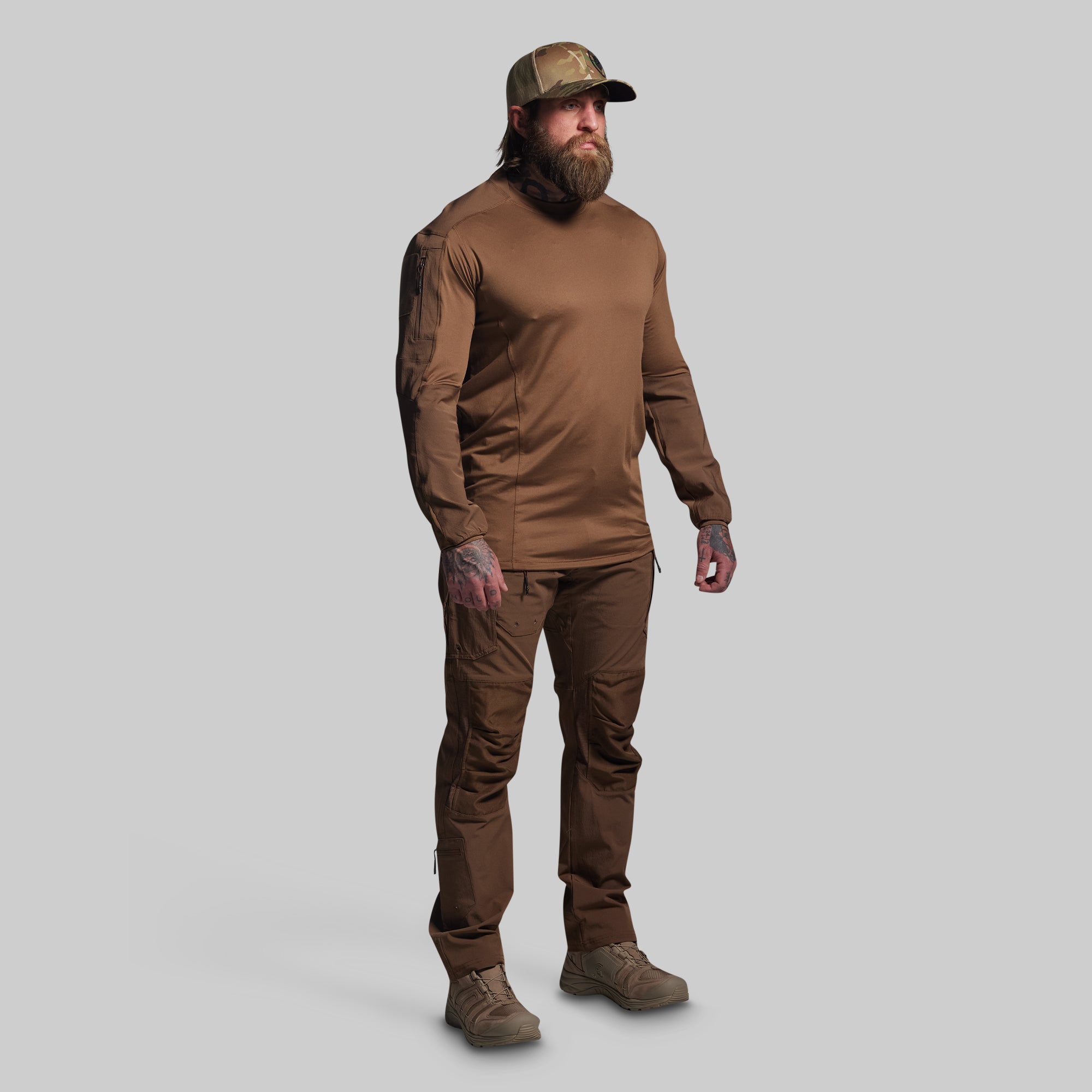 Long Sleeve Op Top (Coyote Brown) – Born Primitive