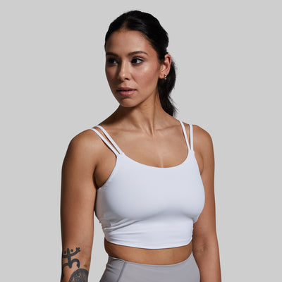 Don't Get It Twisted Sports Bra (White)