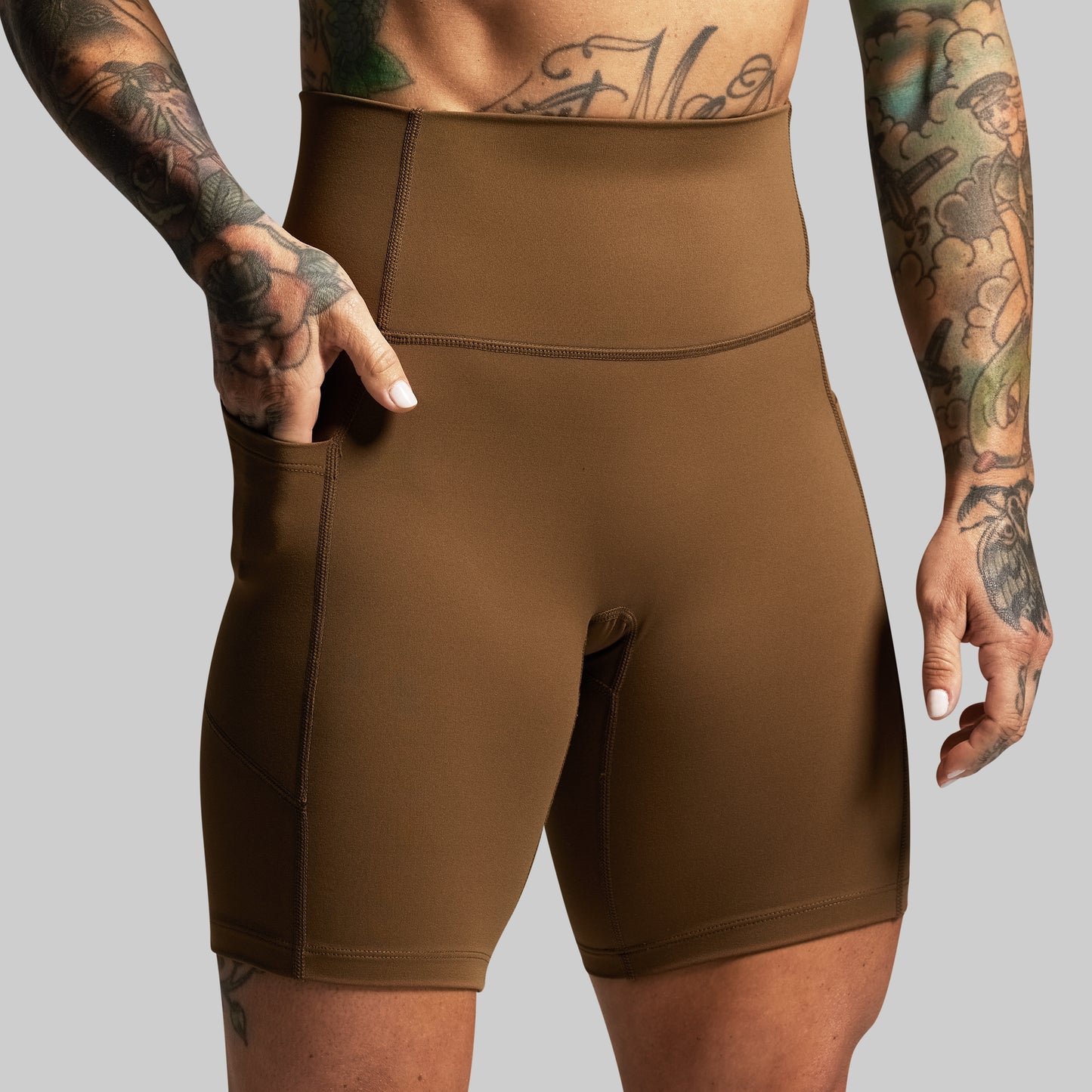 Tempo Biker Short (Coyote Brown)