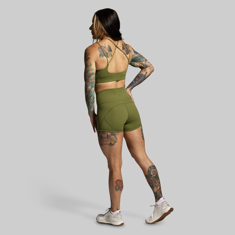 Your Go To Booty Short (Army Green)