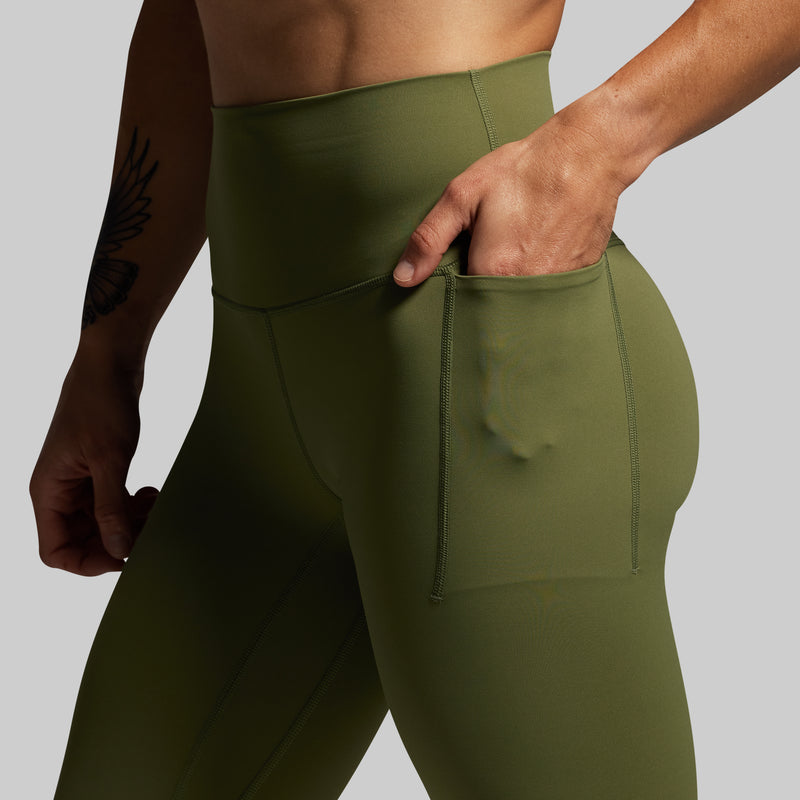 Your Go To Legging 2.0 w/ Pockets (Army Green)