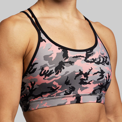 Warrior Sports Bra (Pink Woodland)