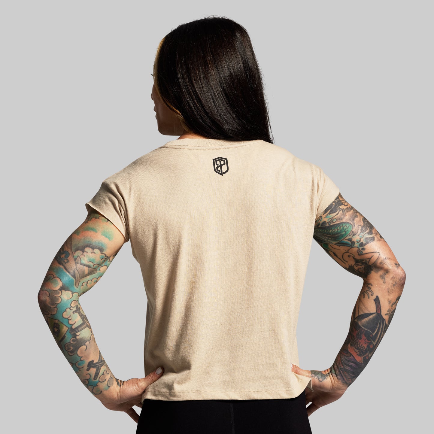 No Excuses Muscle Tee (Tan)