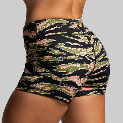 Double Take Booty Short (Pink Jungle Tiger)