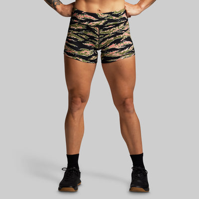Double Take Booty Short (Pink Jungle Tiger)