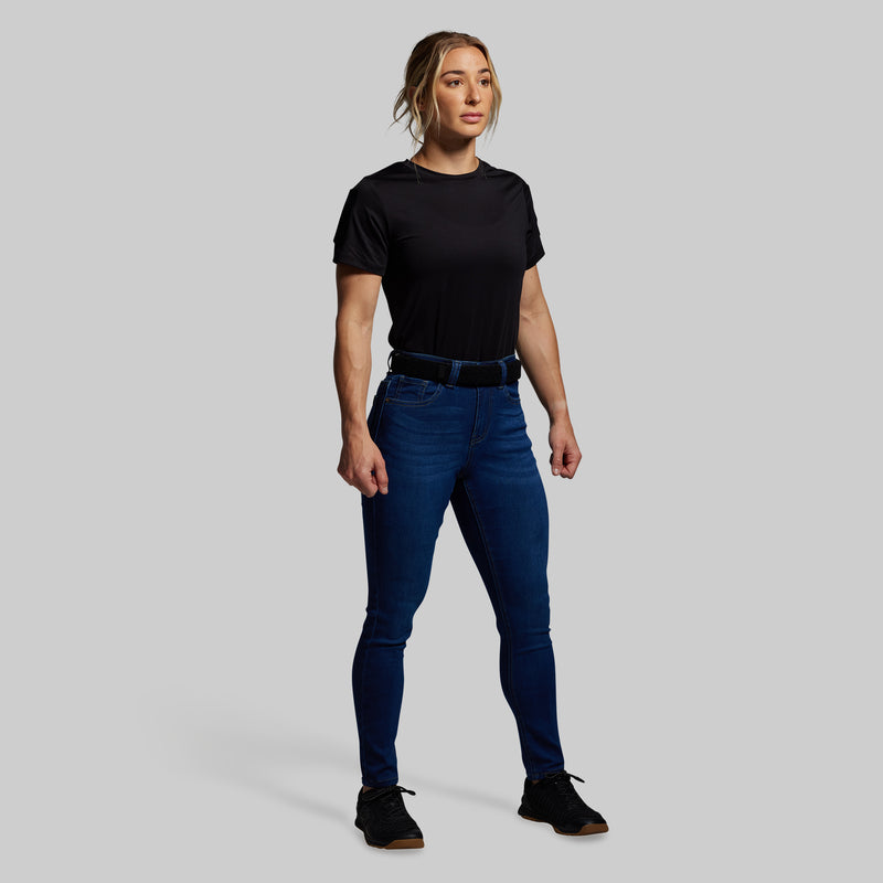 FLEX Recon Mid-Rise Skinny Jean (Dark Wash)