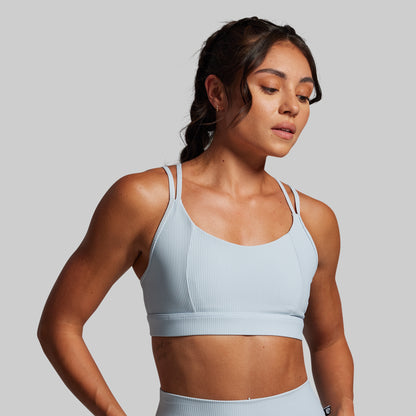 Lotus Sports Bra (Chambray)