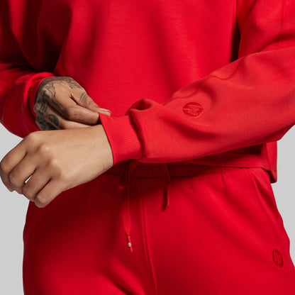 Lounge Lux Cropped Pullover (Adrenaline)