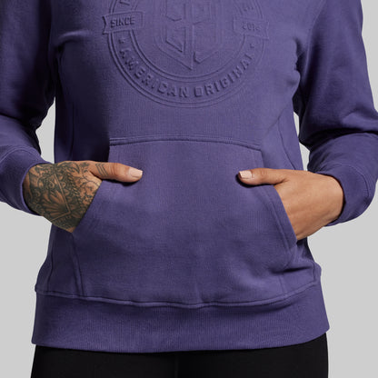 American Original Embossed Women's Unmatched Hoodie (Deep Sky)