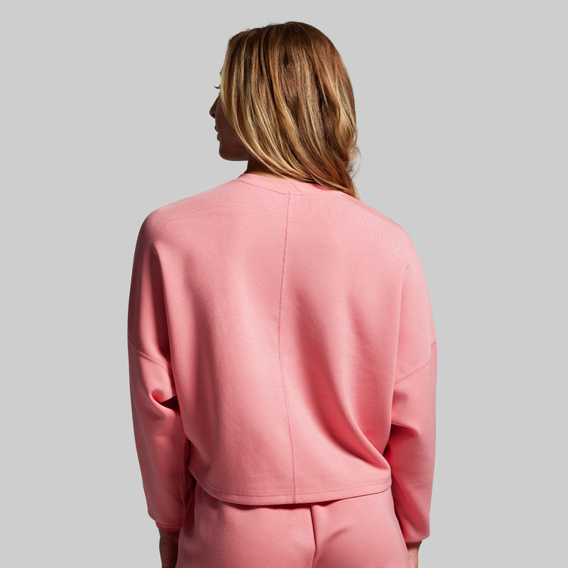 Lounge Lux Cropped Pullover Set (Faded Rose)