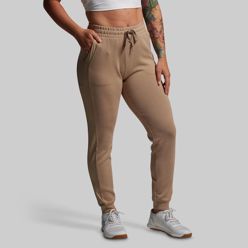 Lounge Lux Cropped Pullover Set (Mink)
