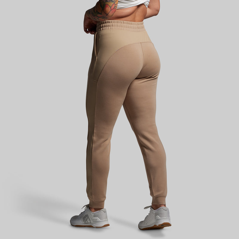 Lounge Lux Cropped Pullover Set (Mink)