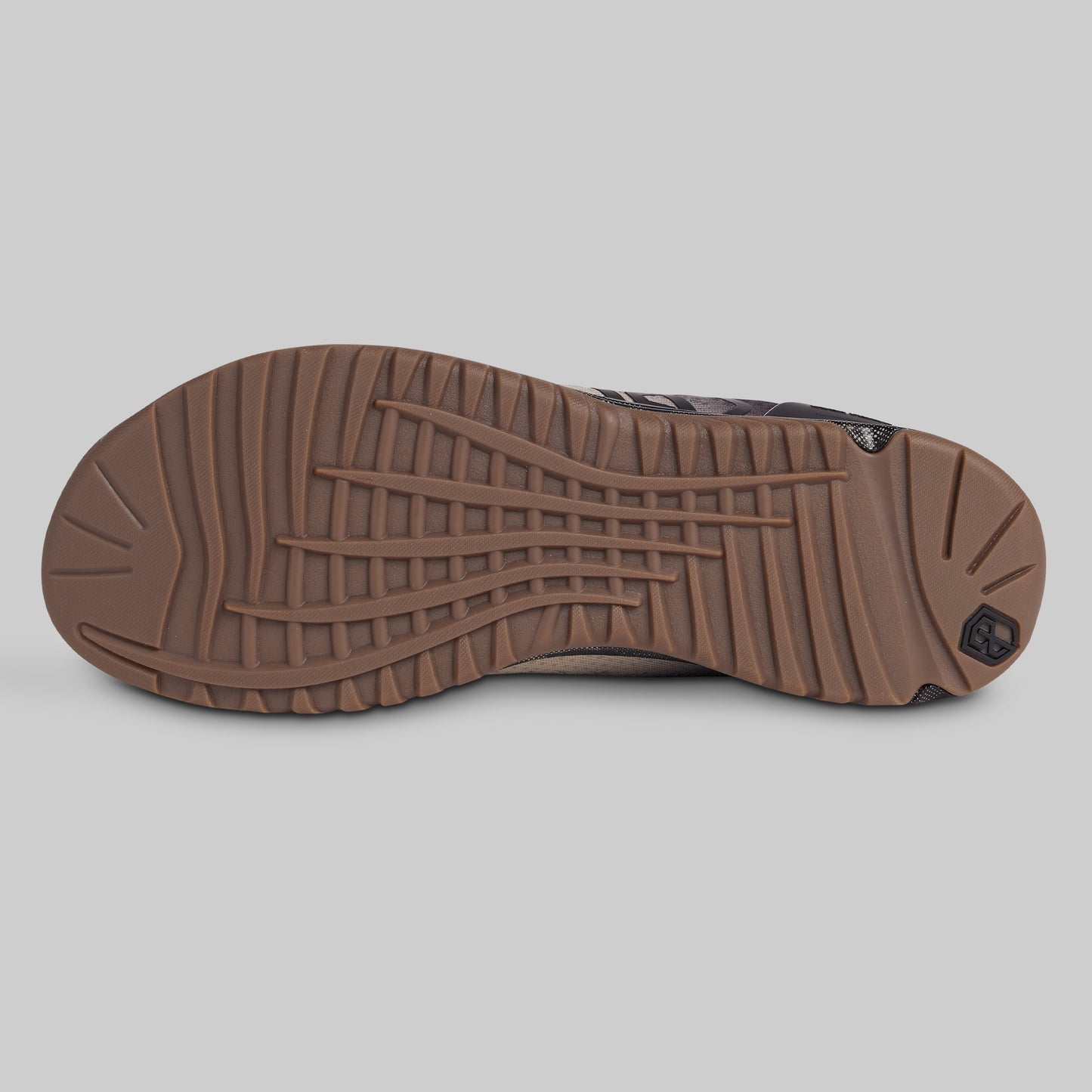 Brown rubber sole on a white background