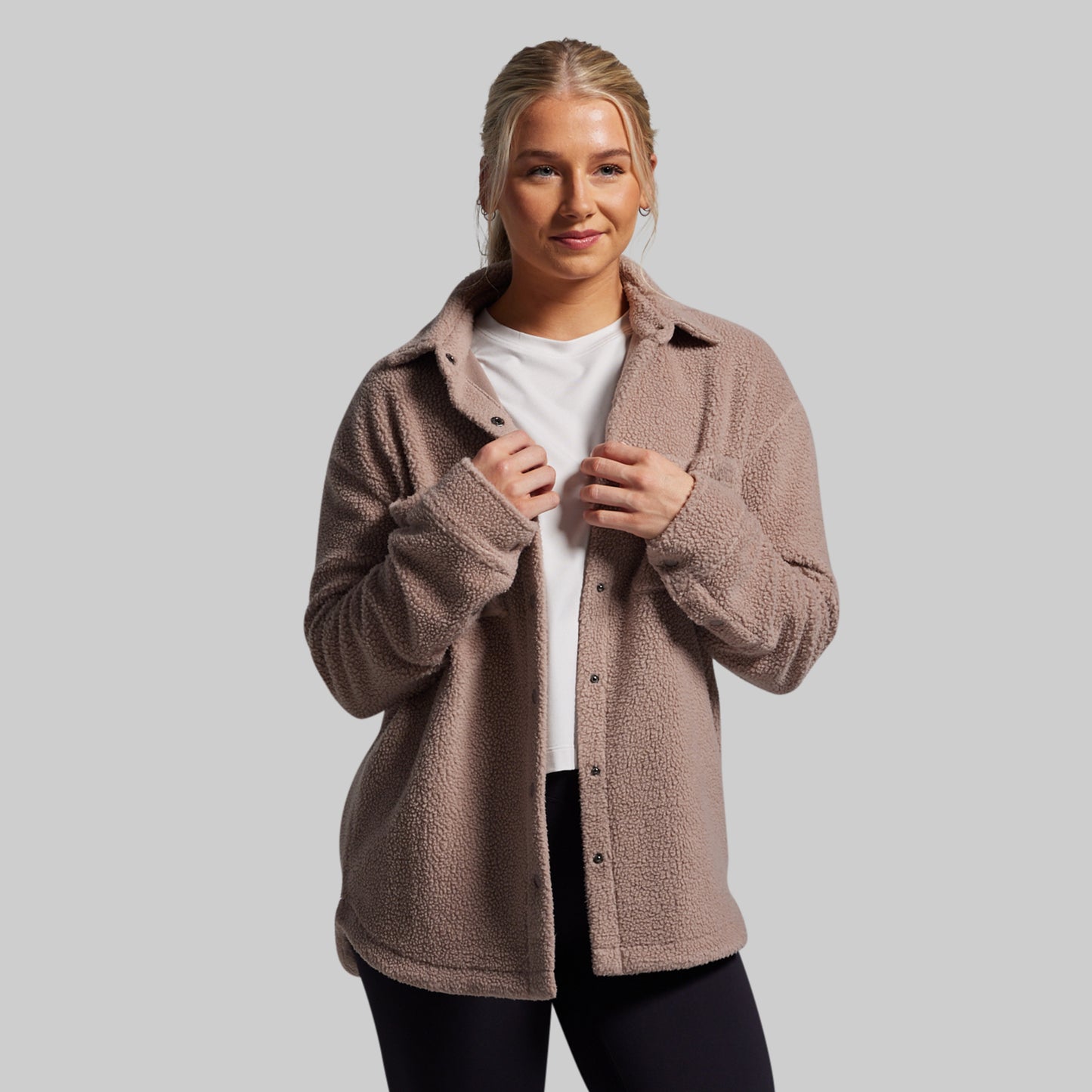 Between the Lines Fleece Jacket (Java)