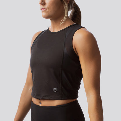 Hurricane Crop Tank (AScudds-Black)