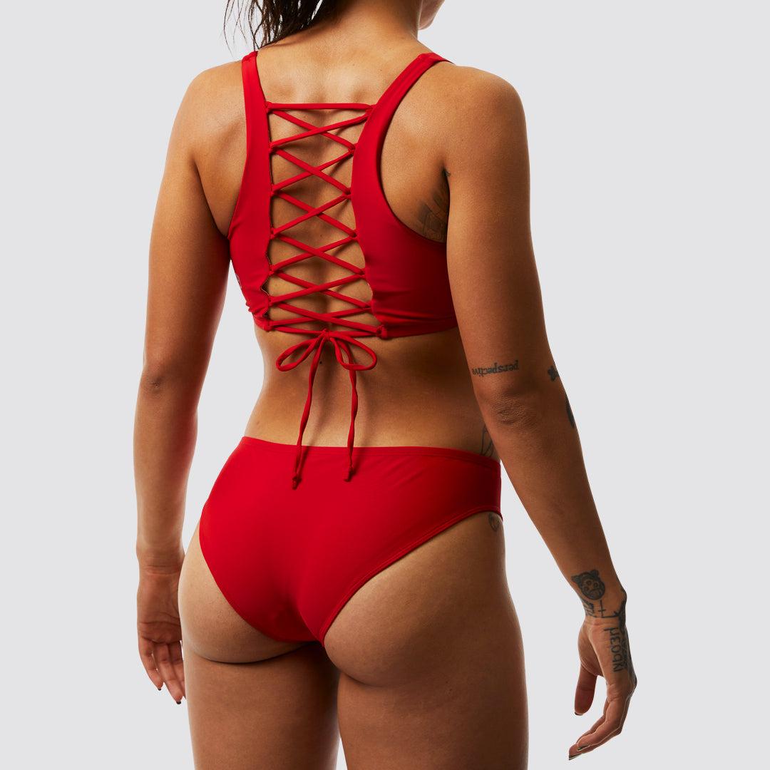 best red swimsuits
