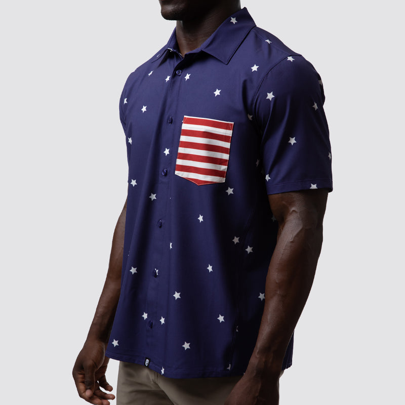Voyager Button Up (Star and Stripes)