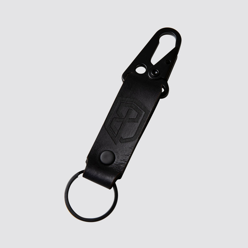 Born Primitive Leather Keychain (Black)