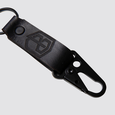 Born Primitive Leather Keychain (Black)